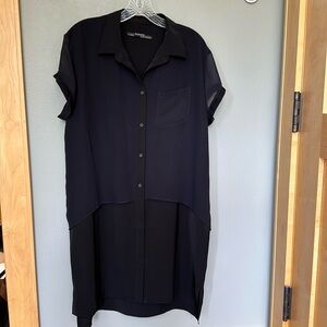 All Saints Black Shirt Dress